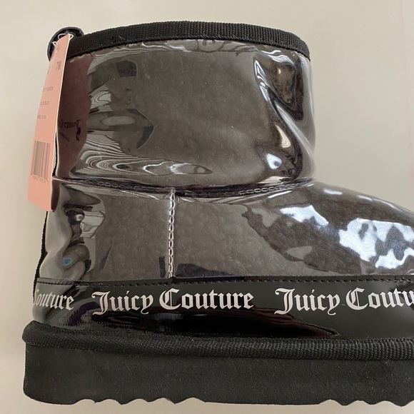 New Juicy Couture Klash Clear Black Boots - Picture 3 of 8